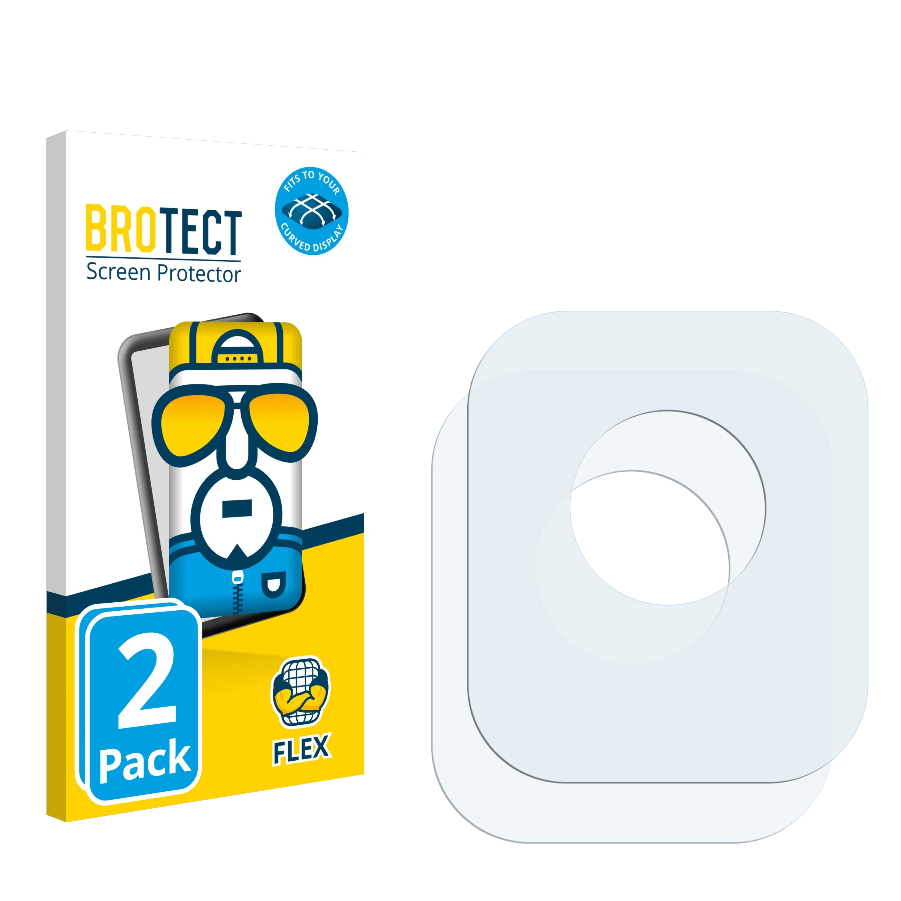 3D Blink BROTECT 2x Flex Video Curved Full-Cover Doorbell) Schutzfolie(für
