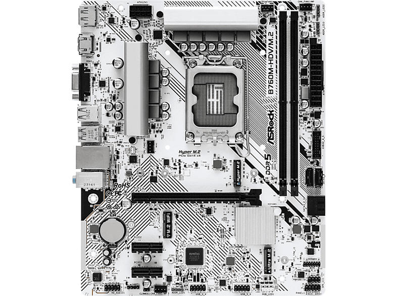 B760M-HDV/M.2 Mainboards schwarz;silber ASROCK