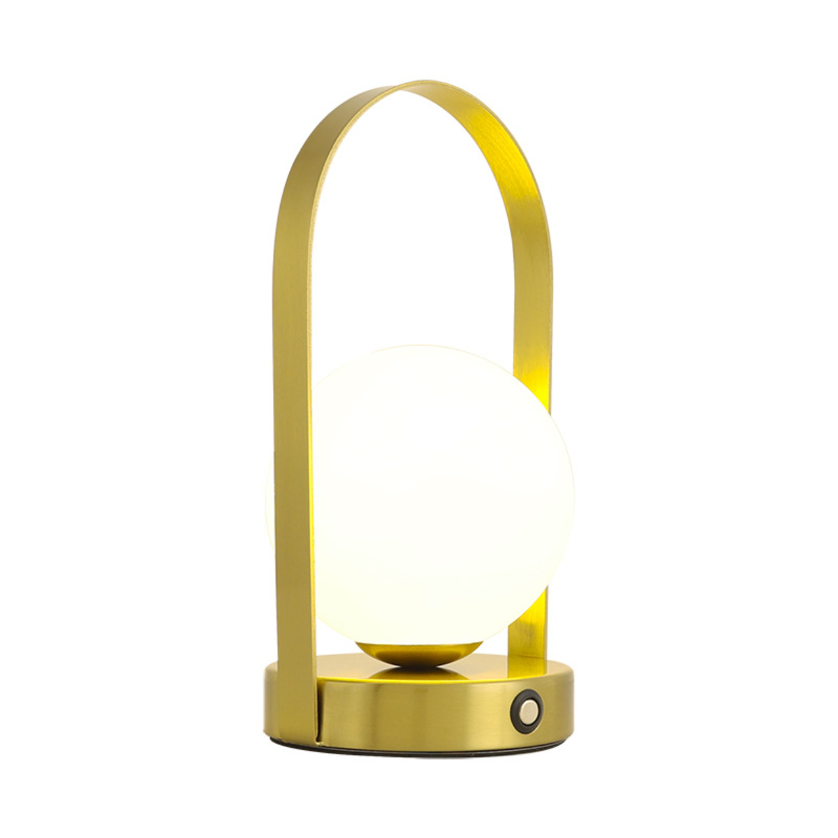 LACAMAX Gold tragbare - Gold, einheitliche glatte Beleuchtung, Farbe und Gelb Weiß, Tischleuchte Textur drei Lichtfarben, Deko