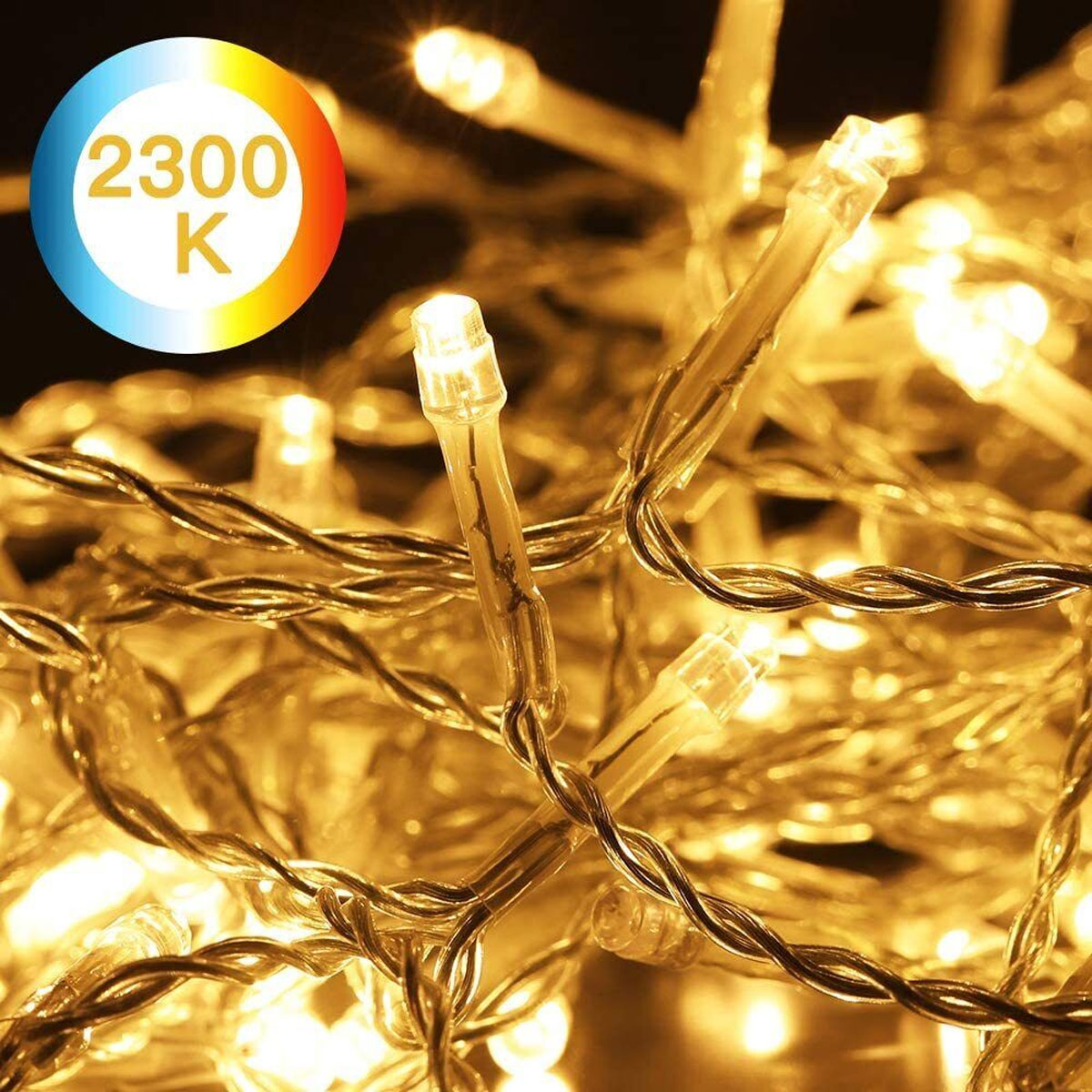 300 LED Warmweiß Warmweiß Lichterkette, PROSCENIC LED Warmweiß,