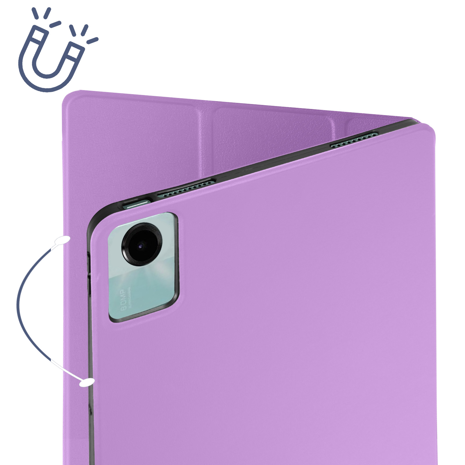 AVIZAR Trifold Series Etui Bookcover Xiaomi für Kunstleder, Violett