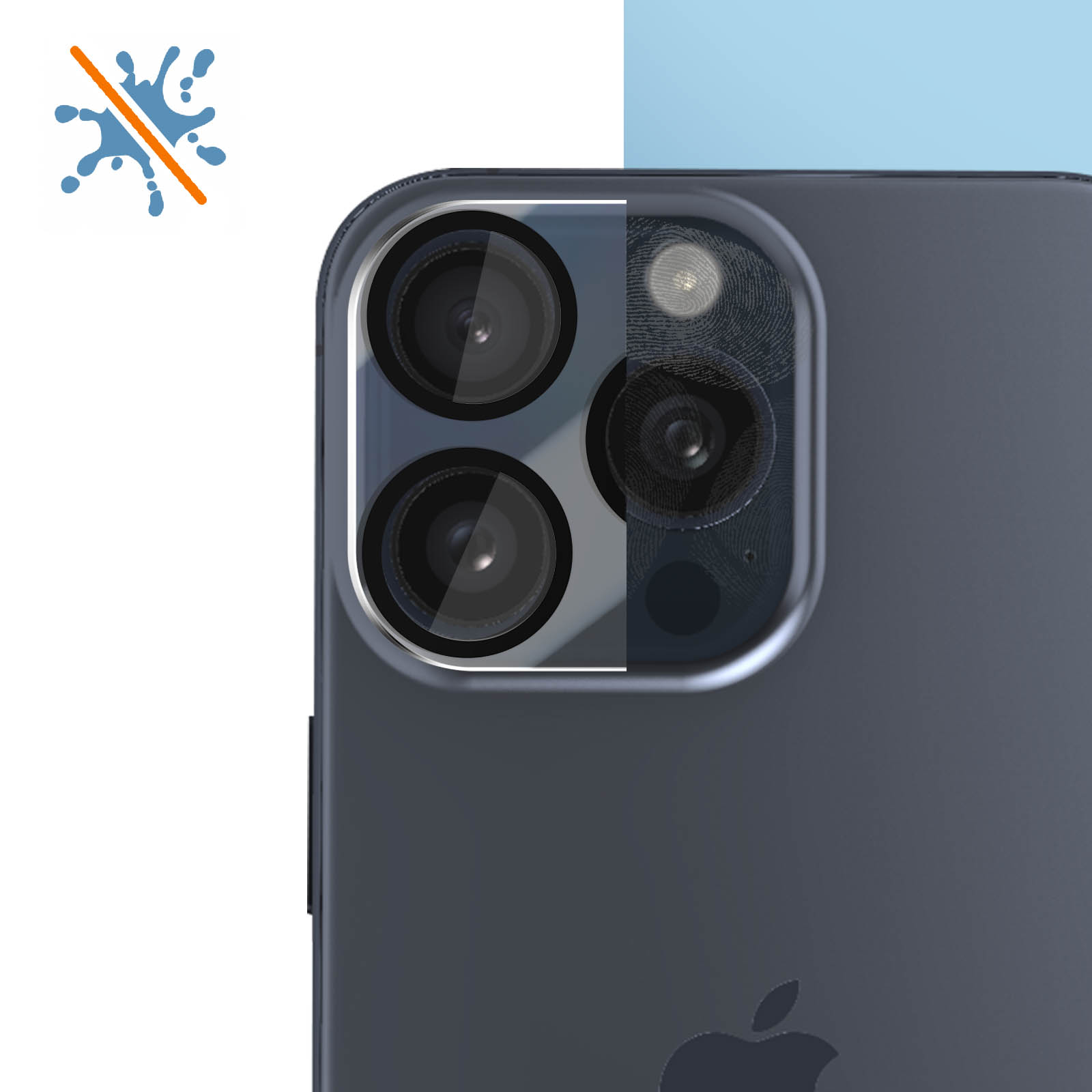 Kamerafolie Apple 15 ENKAY Max) Glas Pro iPhone Rückkamera 9H Folien(für