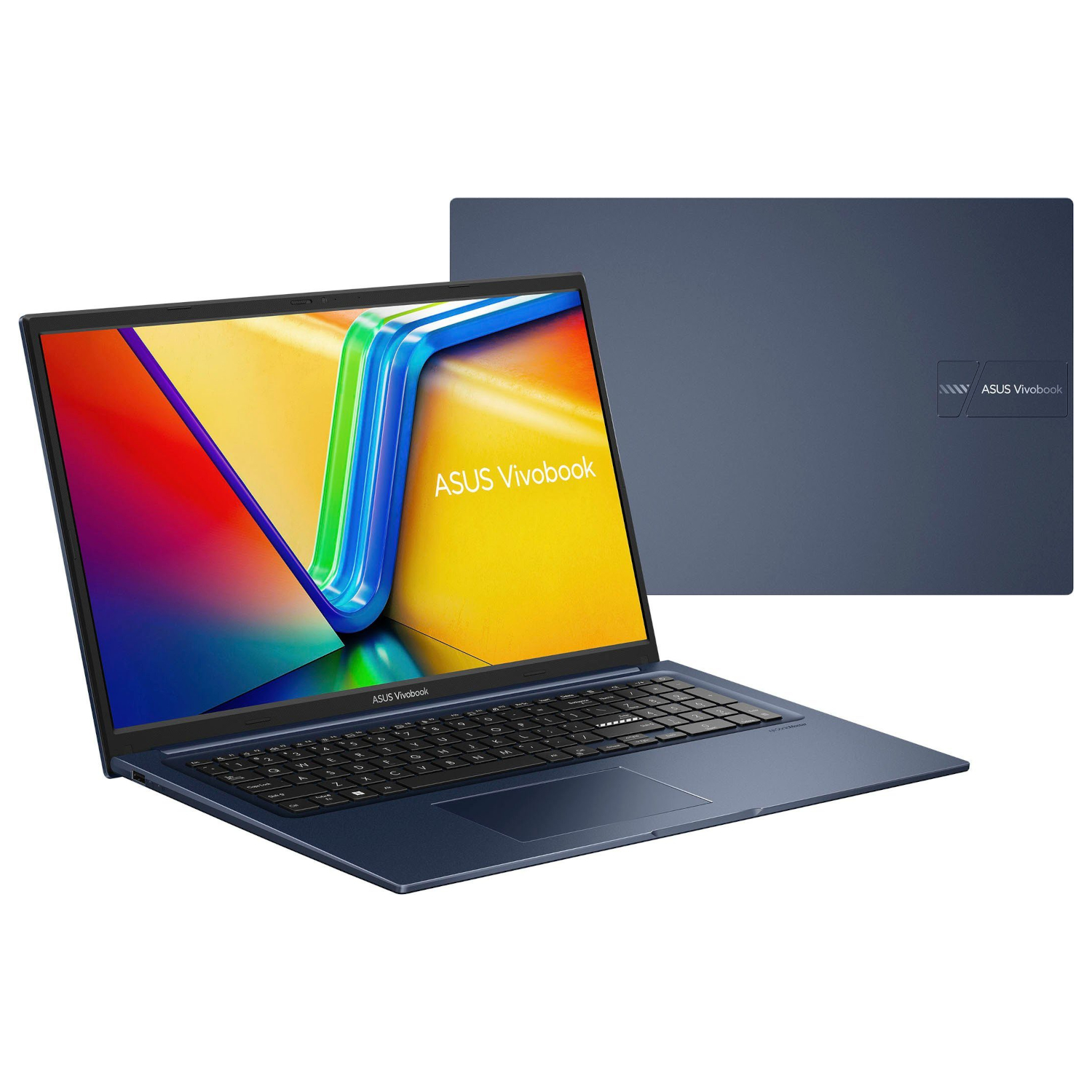 ASUS Vivobook X-Serie, GB 12 eingerichtet, Office RAM, 2021 fertig Blue 4000 Pro, SSD, Zoll Intel®, Display, Notebook mit 17,3 Quiet GB