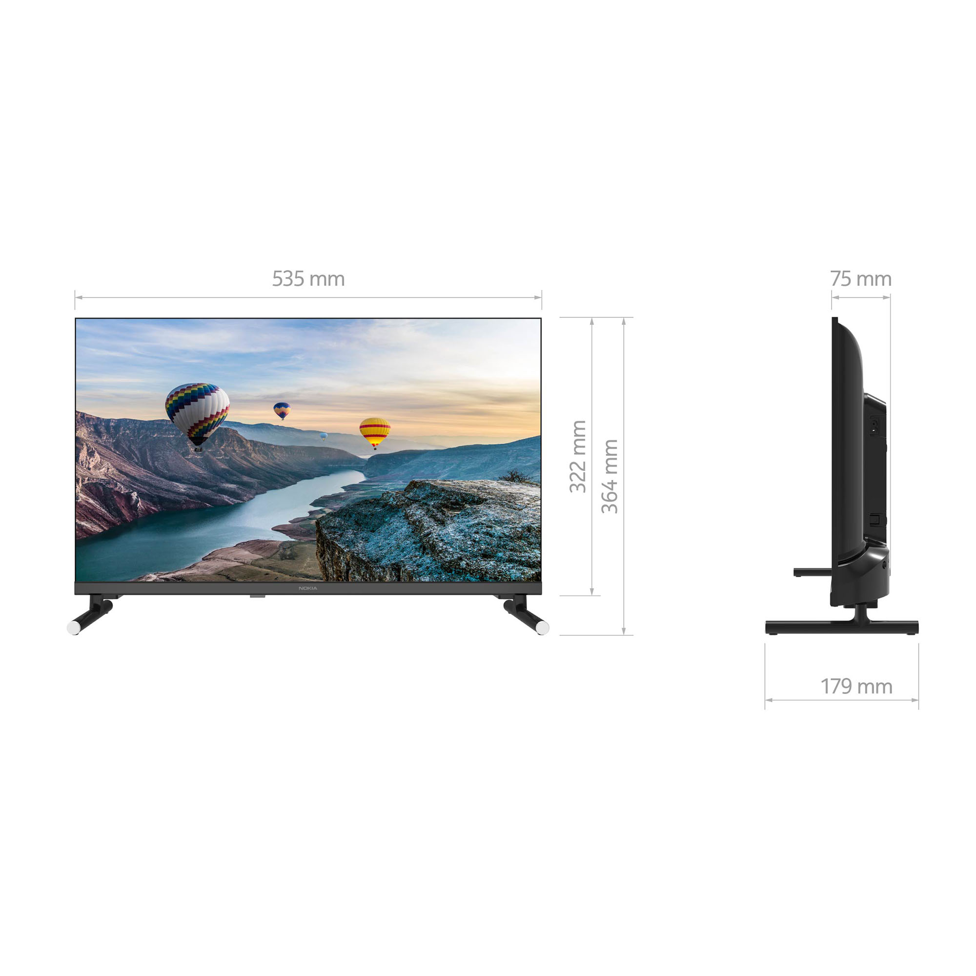 TV) NOKIA SMART (Flat, 24 cm, 61 HN24GE320C HD, Zoll LED / TV