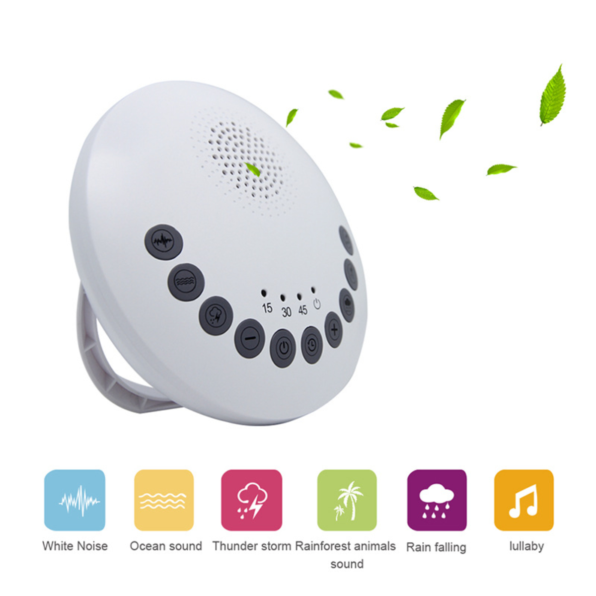 BYTELIKE Tragbarer Weiß den Sleeper, Verbessert Beruhigt und Schlaf den Noise Bluetooth Geist Audio-White Bluetooth-Lautsprecher