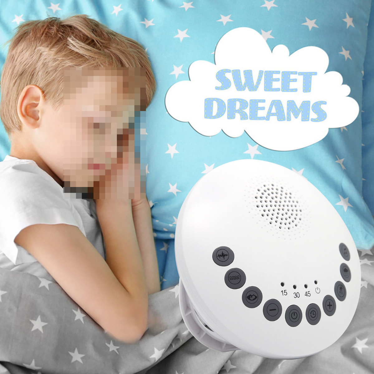 BYTELIKE Tragbarer Bluetooth Audio-White Noise und Schlaf Weiß Verbessert Sleeper, den den Beruhigt Geist Bluetooth-Lautsprecher