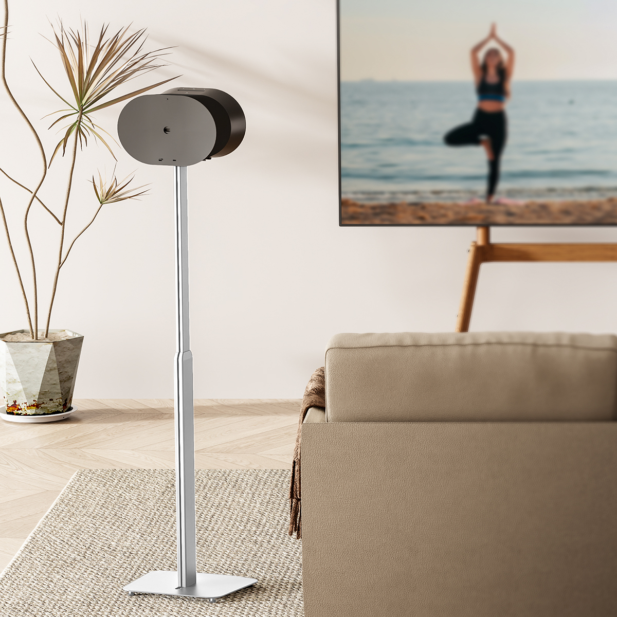 PEGZONE Lautsprecherständer Für SONOS Era 300/100 - Höhenverstellbar Bis 108cm