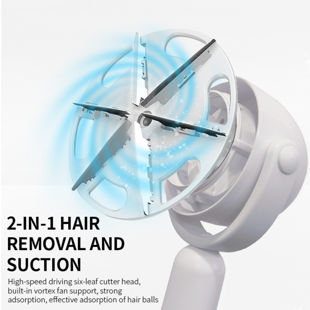 UWOT Haarballtrimmer: Sechs-Klingen-Kopf, starke Großbildanzeige digitale Adsorption, Fusselentferner