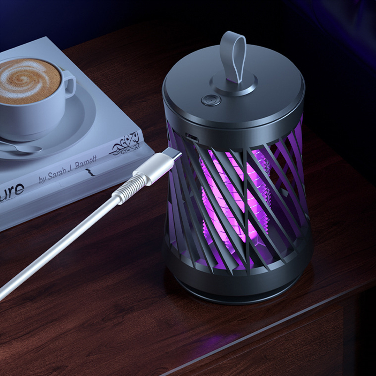 BRIGHTAKE USB Wiederaufladbare Moskito-Killer-Lampe Photokatalysator Insektenvernichter Moskito-Fang|50sqm Stiller