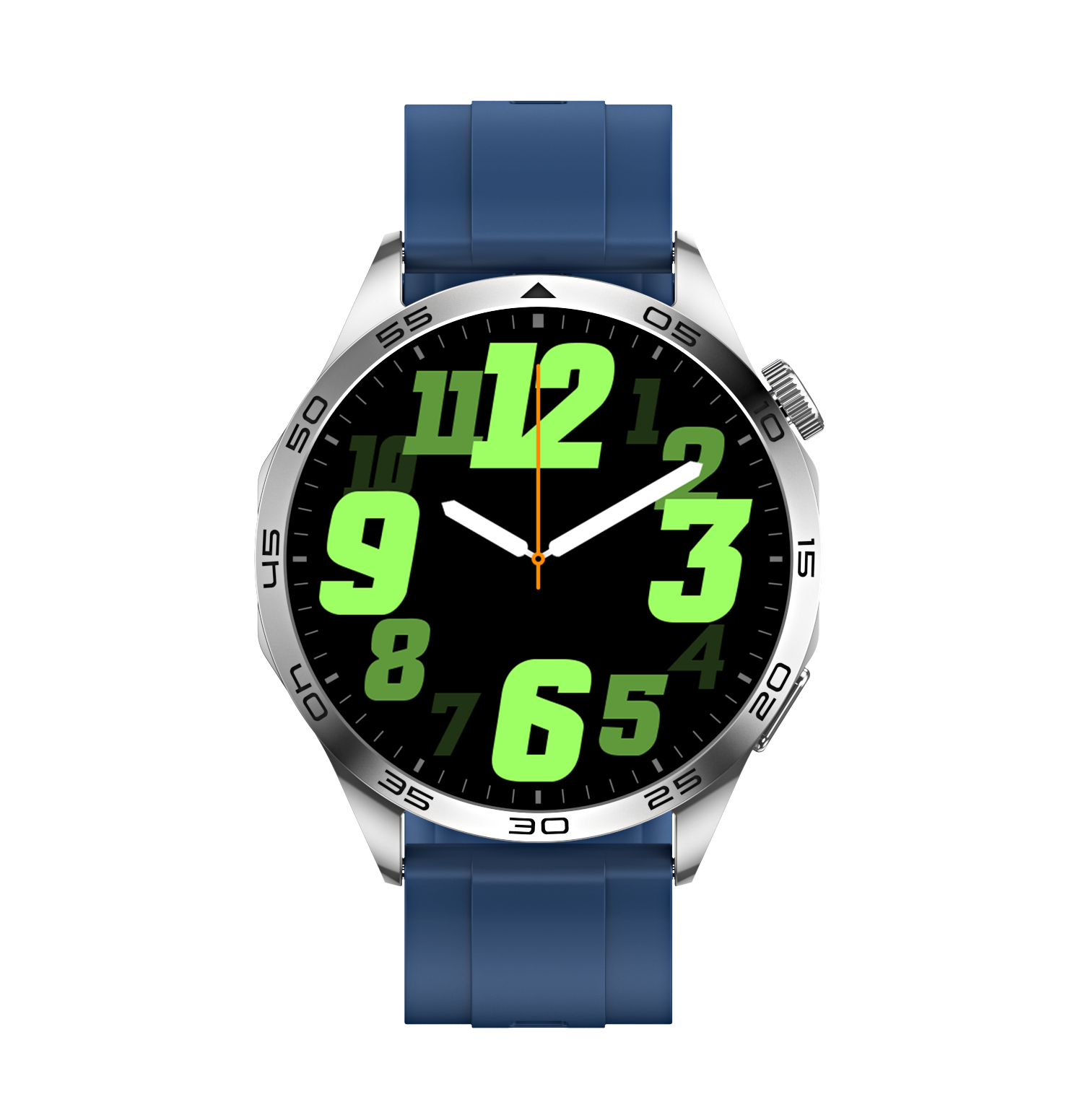 MIRUX Fitness Blau BT-Anruf BL GT4 Tracker Smartwatch Silikon/leder,