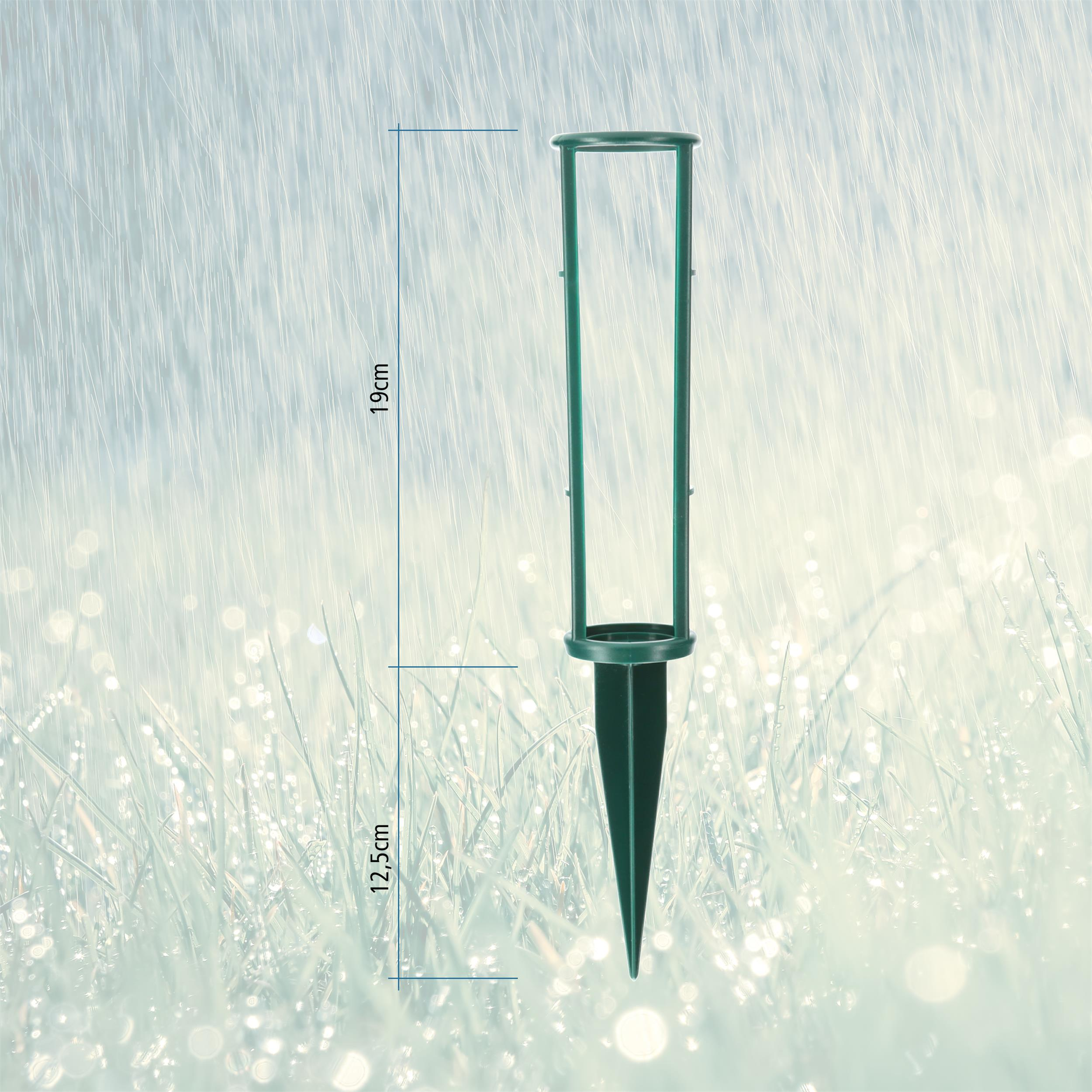 Hygrothermometer 1 Regenmesser mit Stück LANTELME Erdspieß