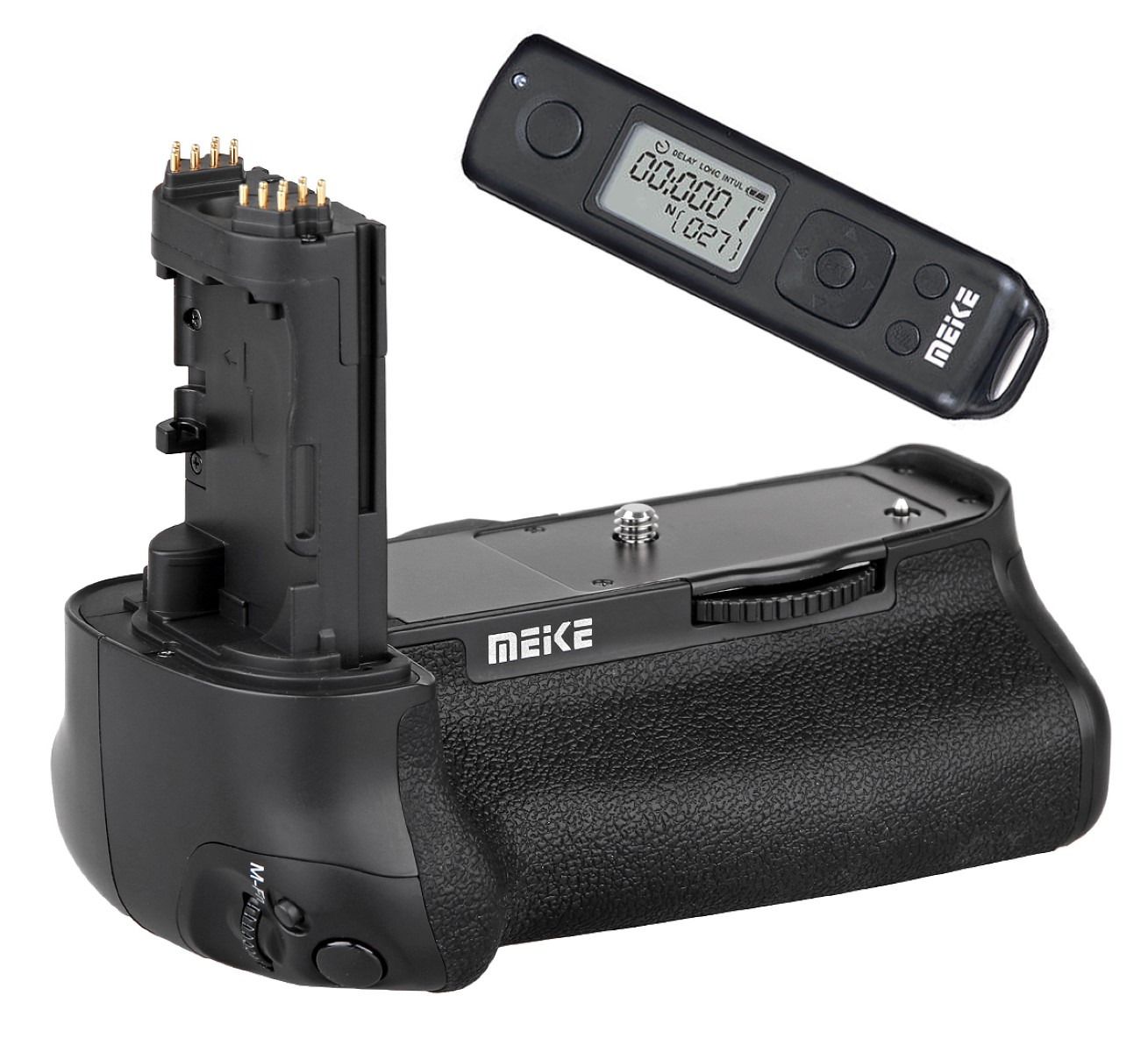 MEIKE Batteriegriff mit Black Batteriegriff, 5D Timer-Fernbedienung MK-5D4 IV Pro, EOS Mark BG-E20 wie Canon