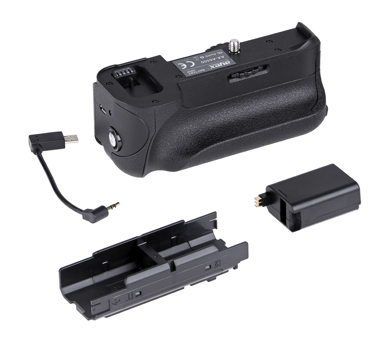 für Batteriegriff, Batteriegriff AYEX ähnlich Sony VG-A6500 Hochformat-Fotografie, Black A6500 optimal