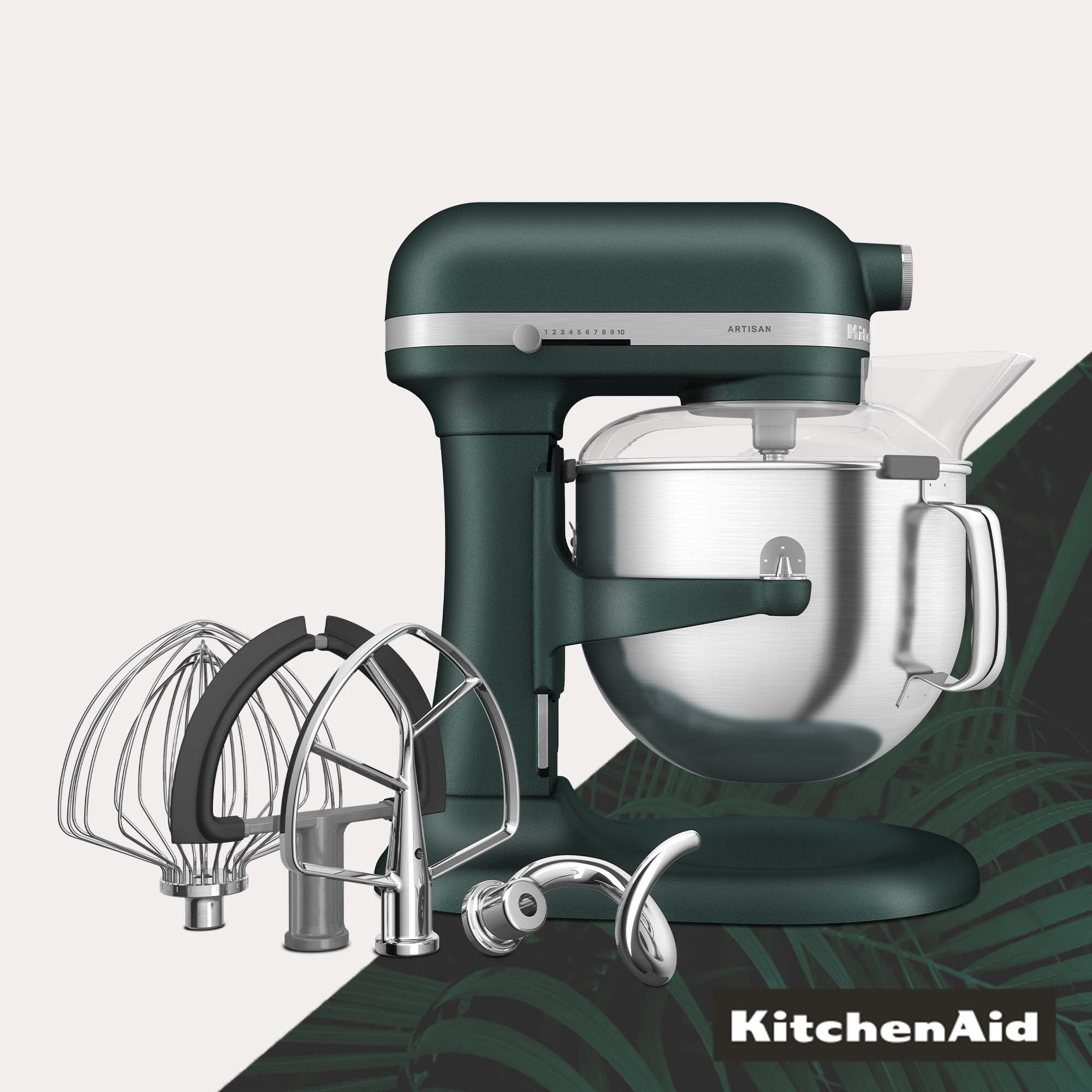 KITCHENAID Artisan 5KSM70SHXEPP 375 Küchenmaschine Liter Liter, Watt) 6,6 Palm - 6,6 Pebbled (Rührschüsselkapazität