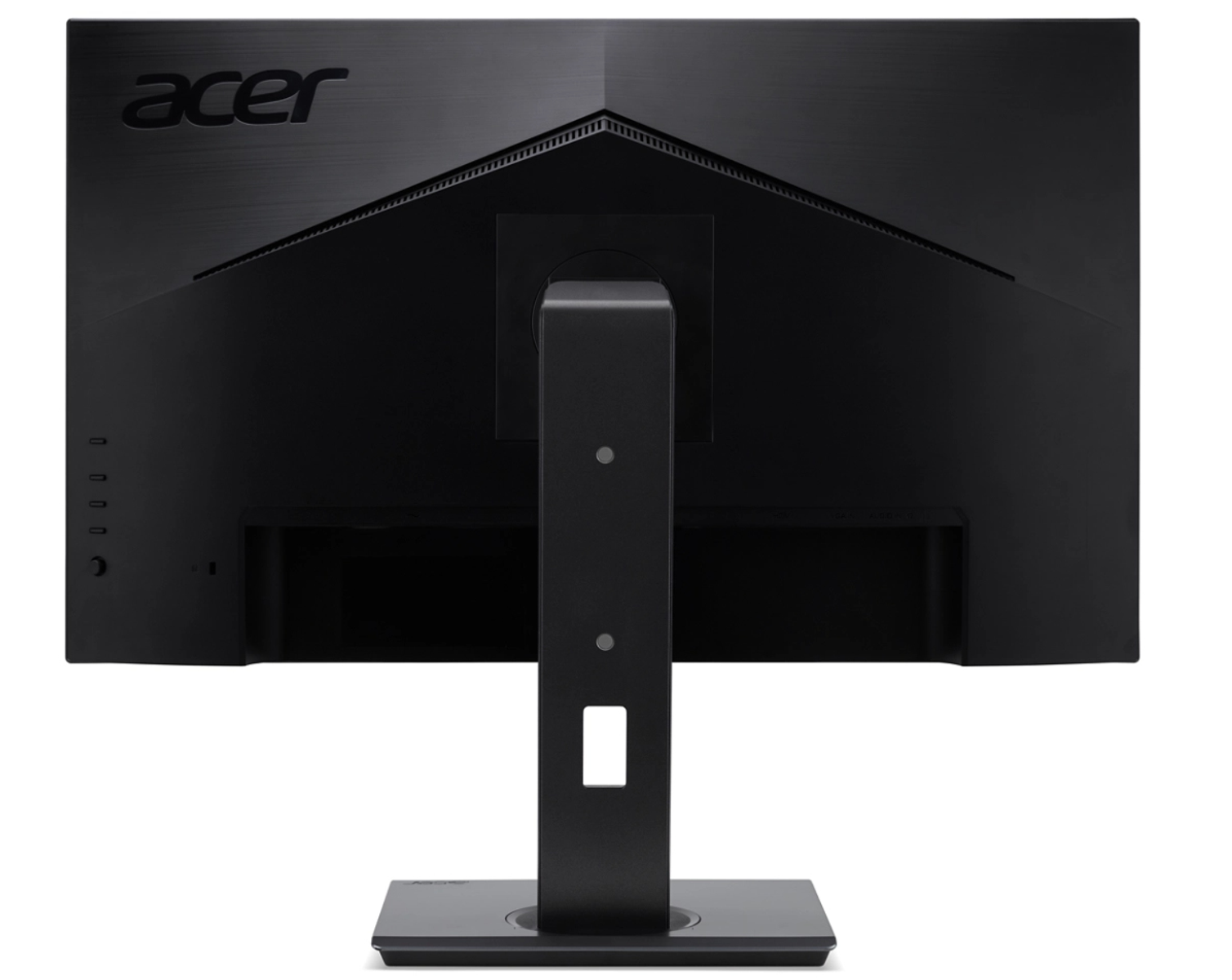 Mann mit Kopfhörern und Brille, der auf einen Monitor blickt. Gelbes Garantie-Logo.
