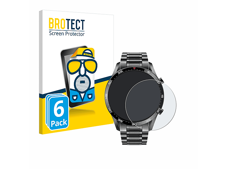 BROTECT 6x matte Schutzfolie(für LIGE CC-0290A) | Smartwatch Schutzfolien & Gläser
