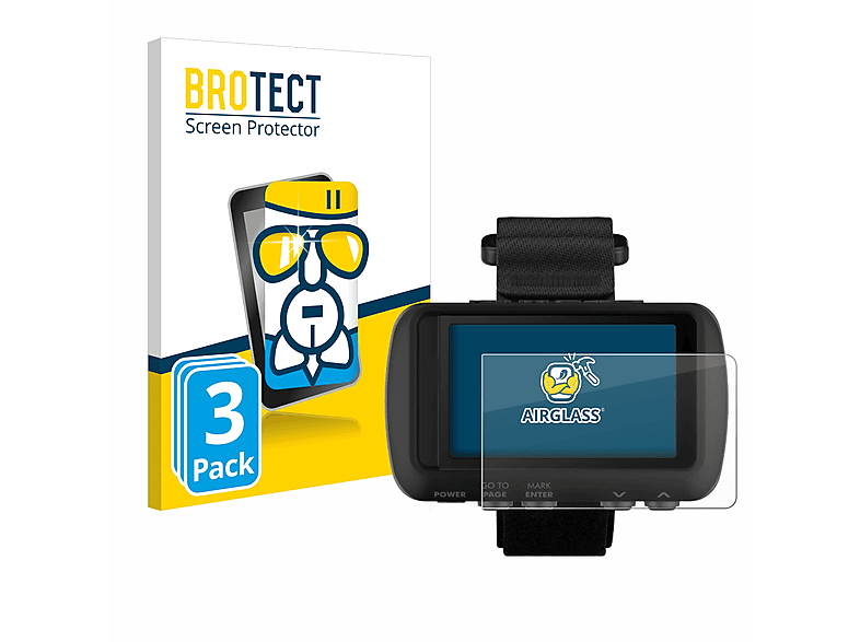 BROTECT 3x Airglass klare Schutzfolie(für Garmin Foretrex 601)
