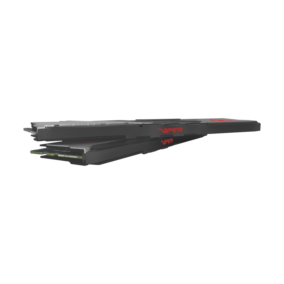 Modulo RAM nero con logo Viper rosso, su sfondo bianco.