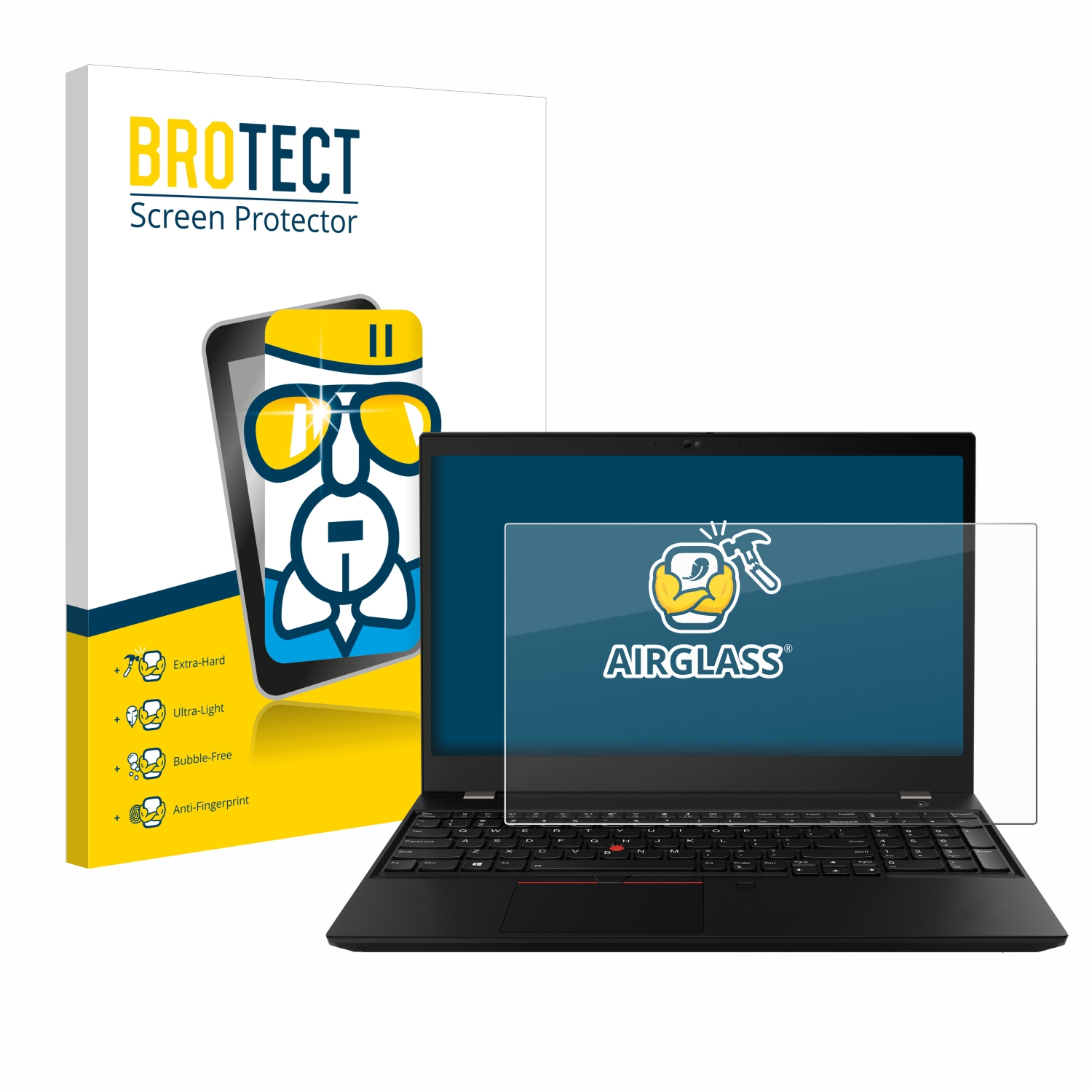 BROTECT T15) ThinkPad klare Airglass Schutzfolie(für Lenovo