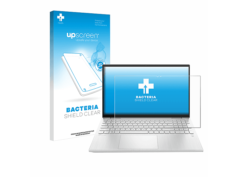 UPSCREEN antibakteriell klare Schutzfolie(für HP Pavilion x360 (15-erX))