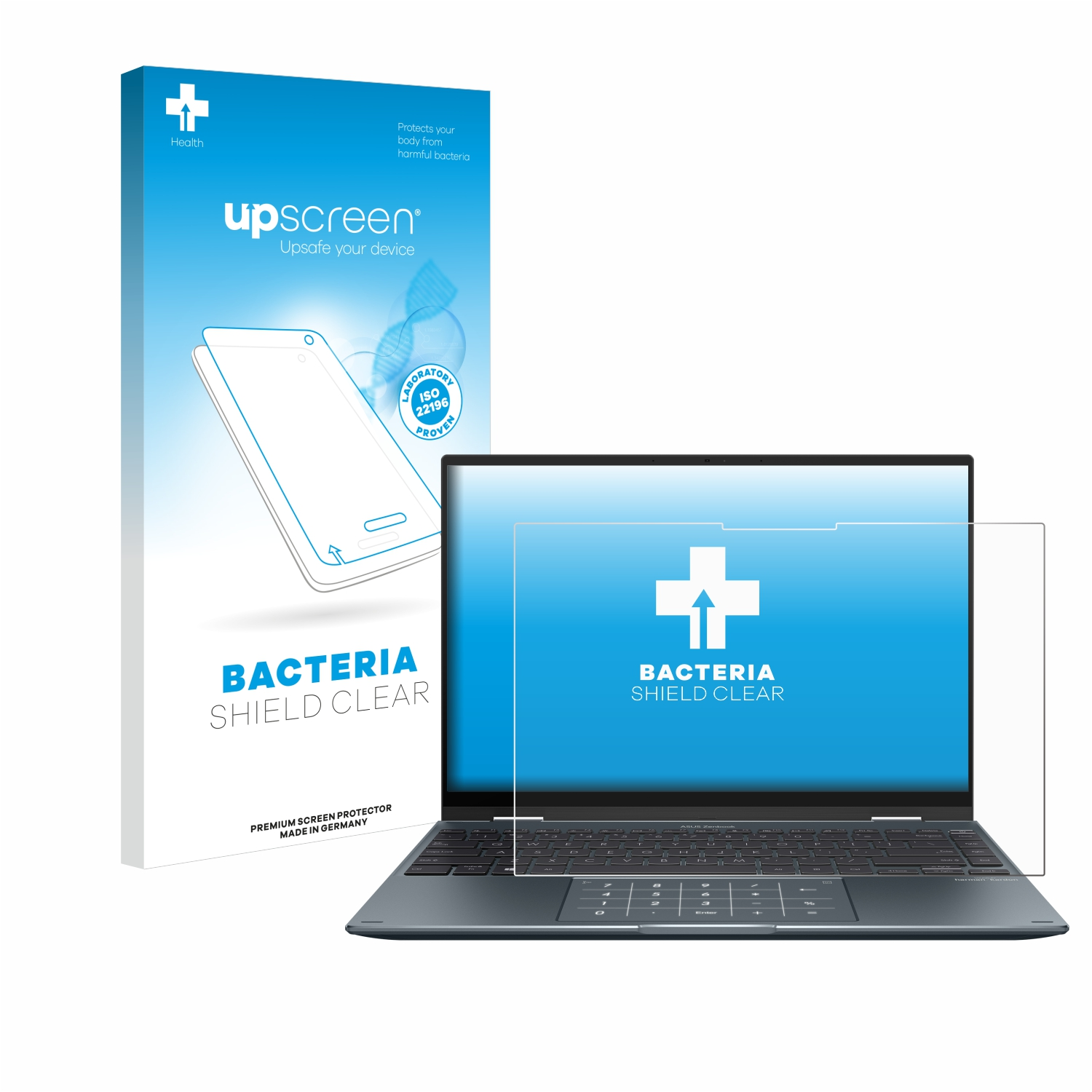 UPSCREEN antibakteriell klare Schutzfolie(für 14 ASUS Flip OLED) ZenBook