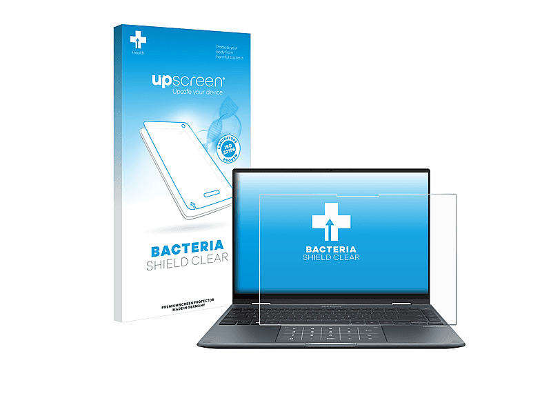 14 Flip Schutzfolie(für ASUS antibakteriell UPSCREEN OLED) klare ZenBook