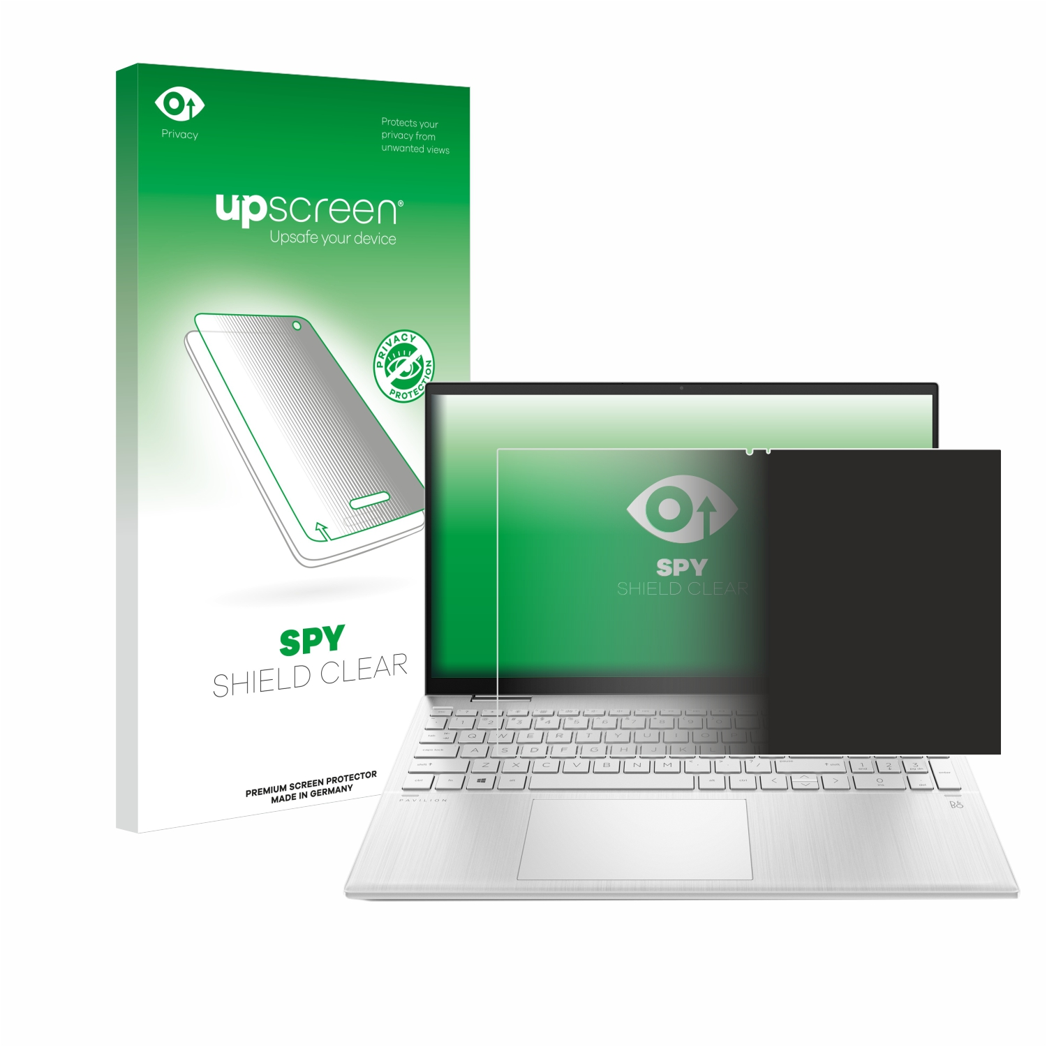 UPSCREEN Anti-Spy Schutzfolie(für HP Pavilion (15-erX)) x360