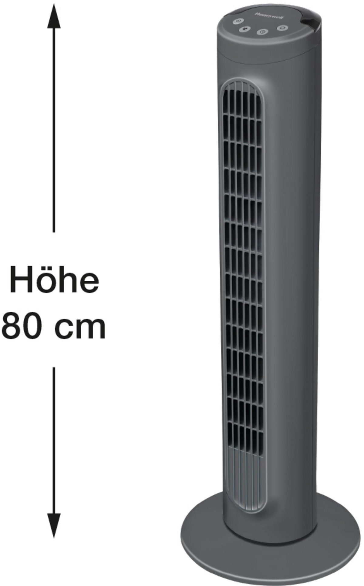 1101 TURMVENTILATOR Grau Turmventilator E4 HYF HONEYWELL (36 Watt)