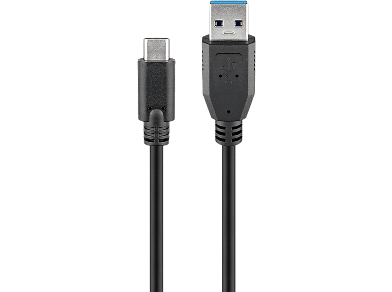 GOOBAY 67999 USB-C/A 3.0 SCHWARZ Kabel, Schwarz  0.5M