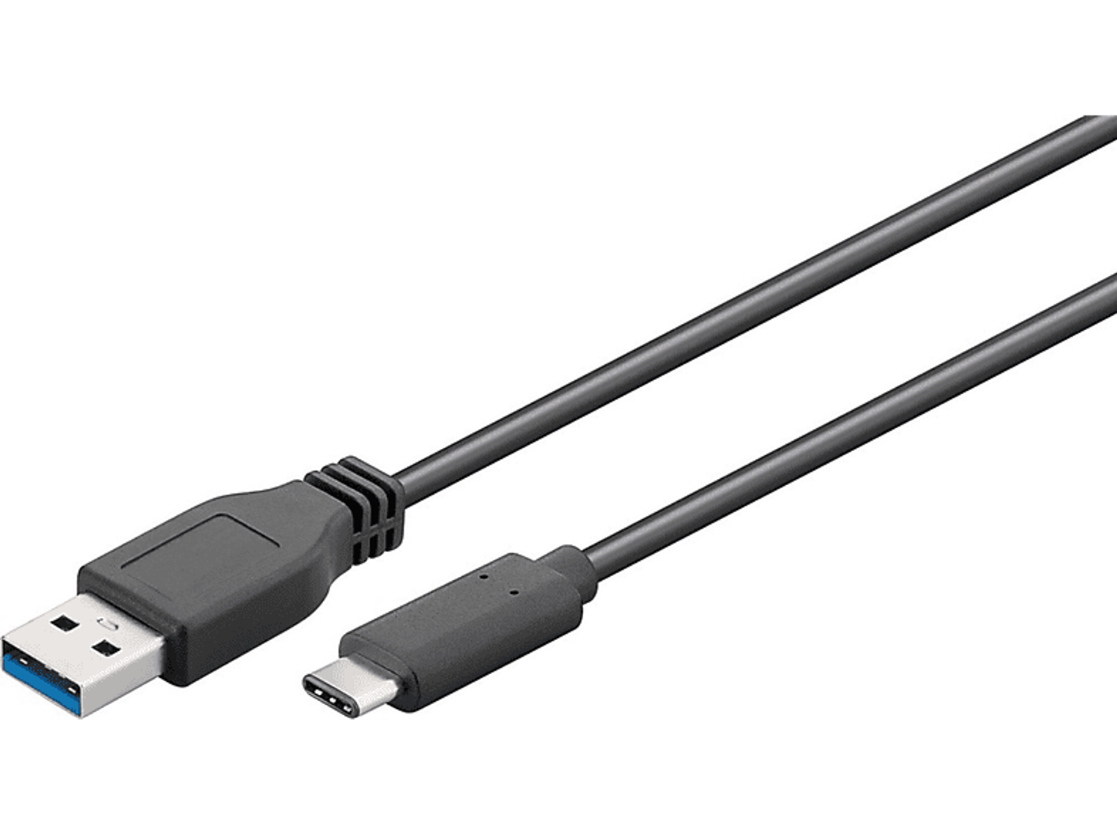 67999 GOOBAY Schwarz Kabel,  0.5M 3.0 USB-C/A SCHWARZ
