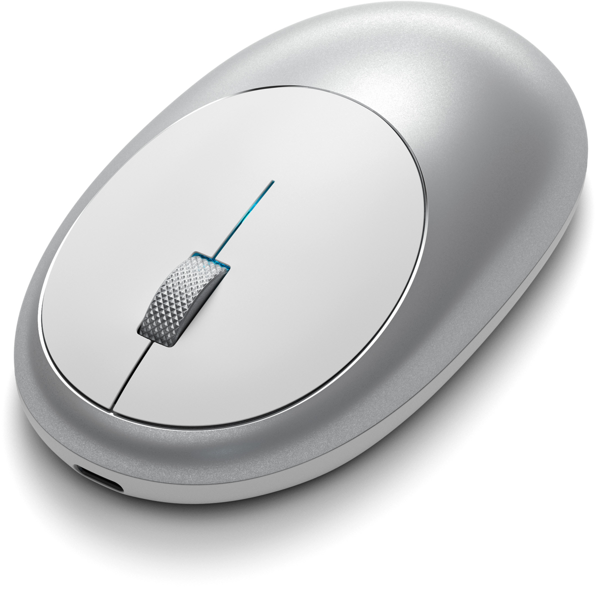 Maus, SATECHI Bluetooth - Mouse Wireless M1 Silber Silver