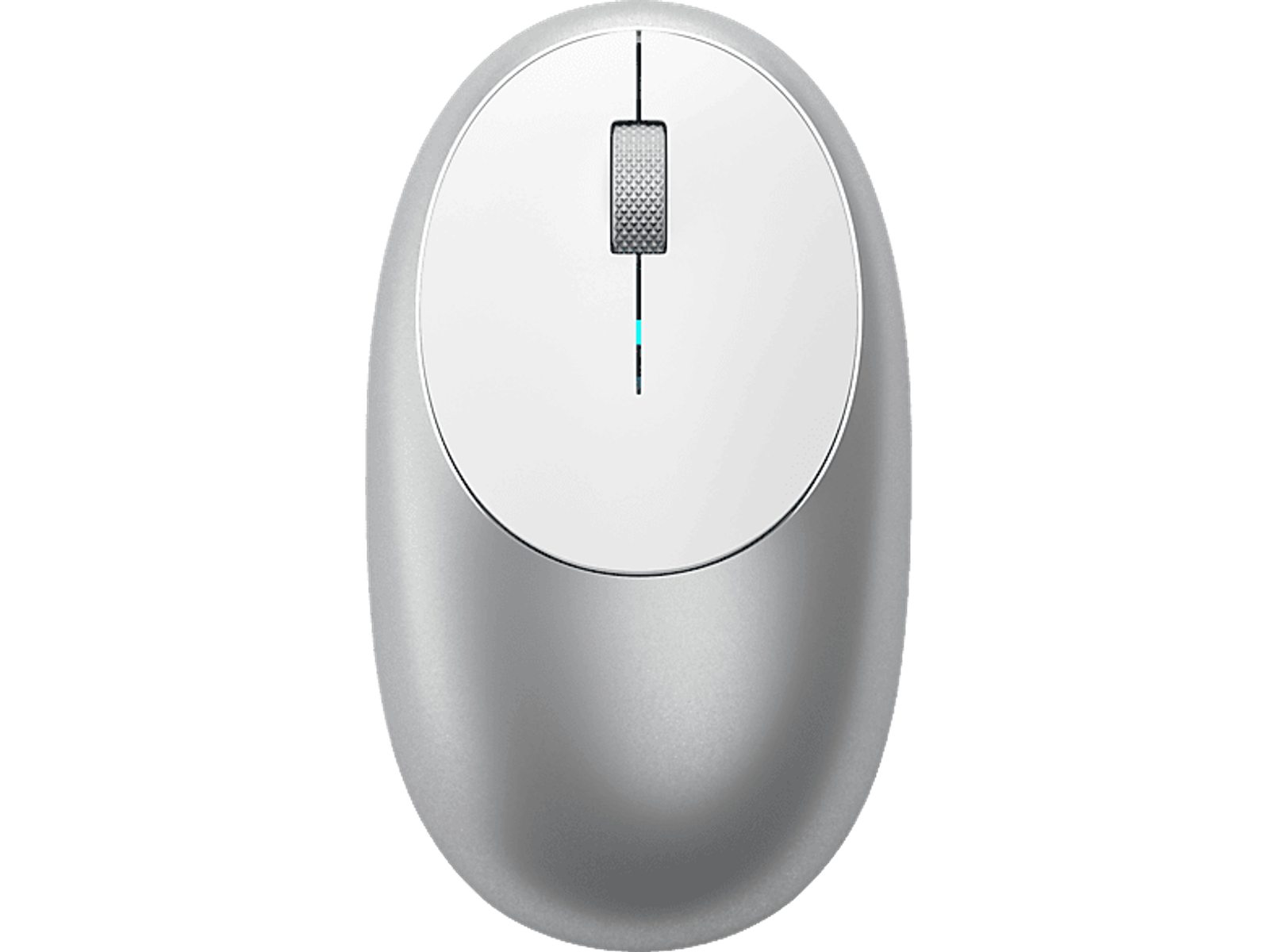 Maus, SATECHI Bluetooth - Mouse Wireless M1 Silber Silver