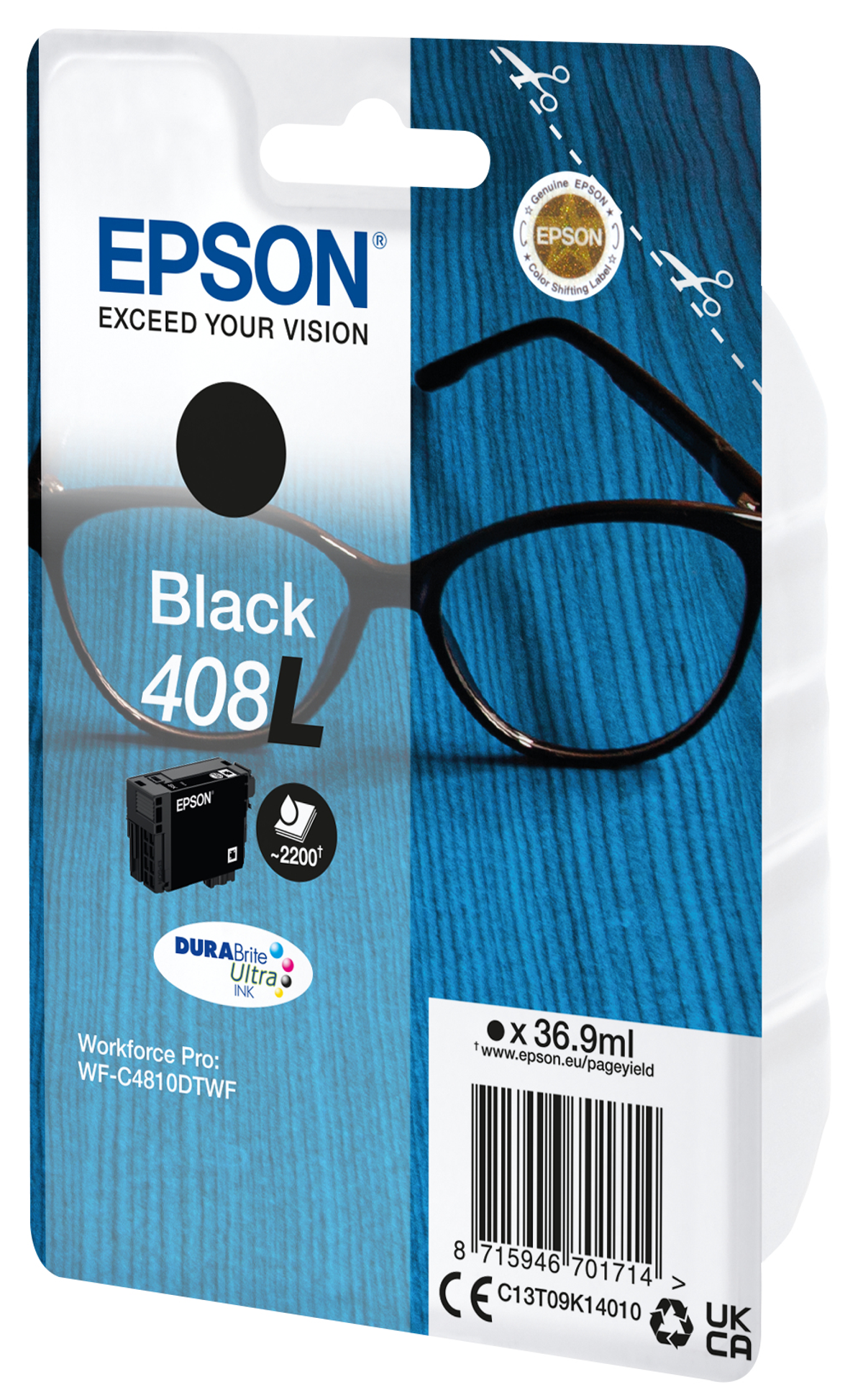 schwarz EPSON Tinte (C13T09K14010) 408L