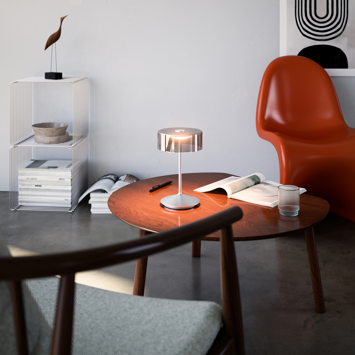 Akku-Glasleuchte Lamp LED warmweiss NUMOTION SIGOR Table