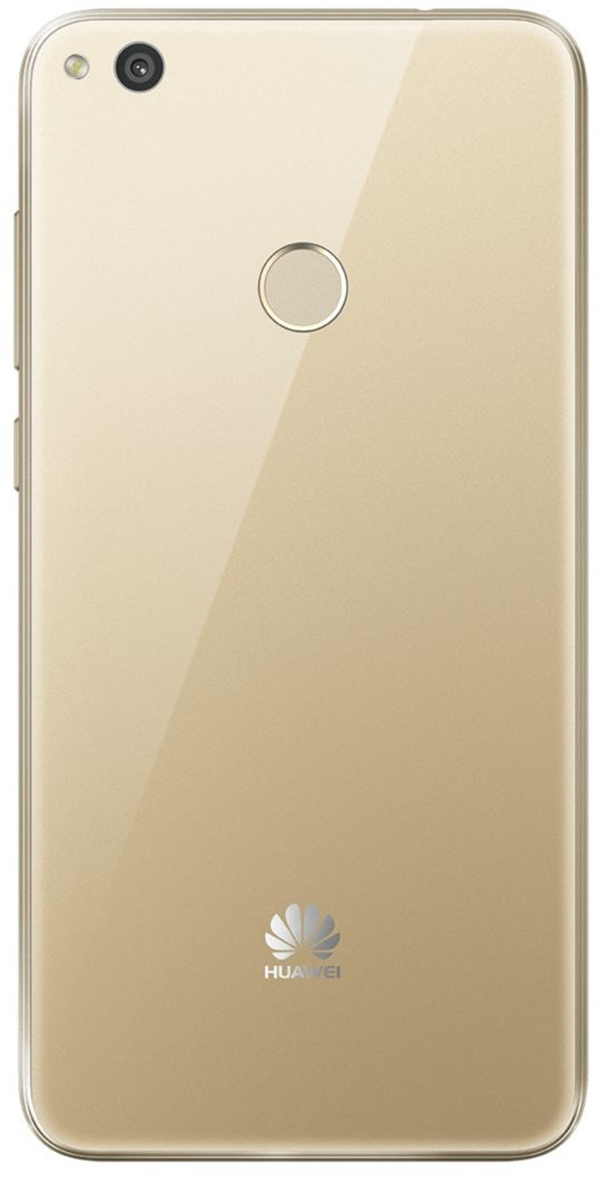 Goldene Smartphone-Rückseite. Kamera, Blitz und Huawei-Logo sind sichtbar.