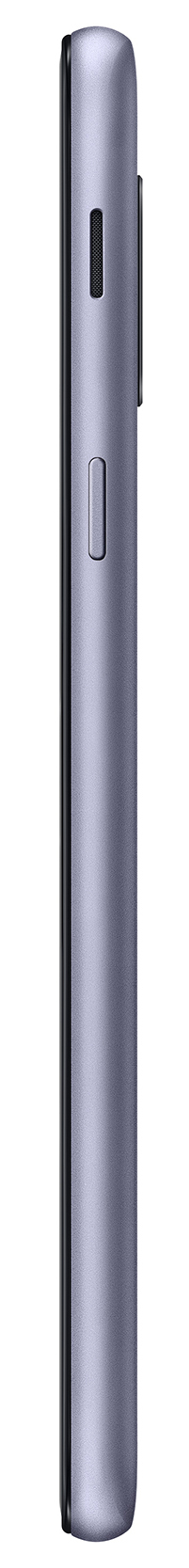 Seitenansicht eines grauen Smartphones mit Knöpfen an der Seite.