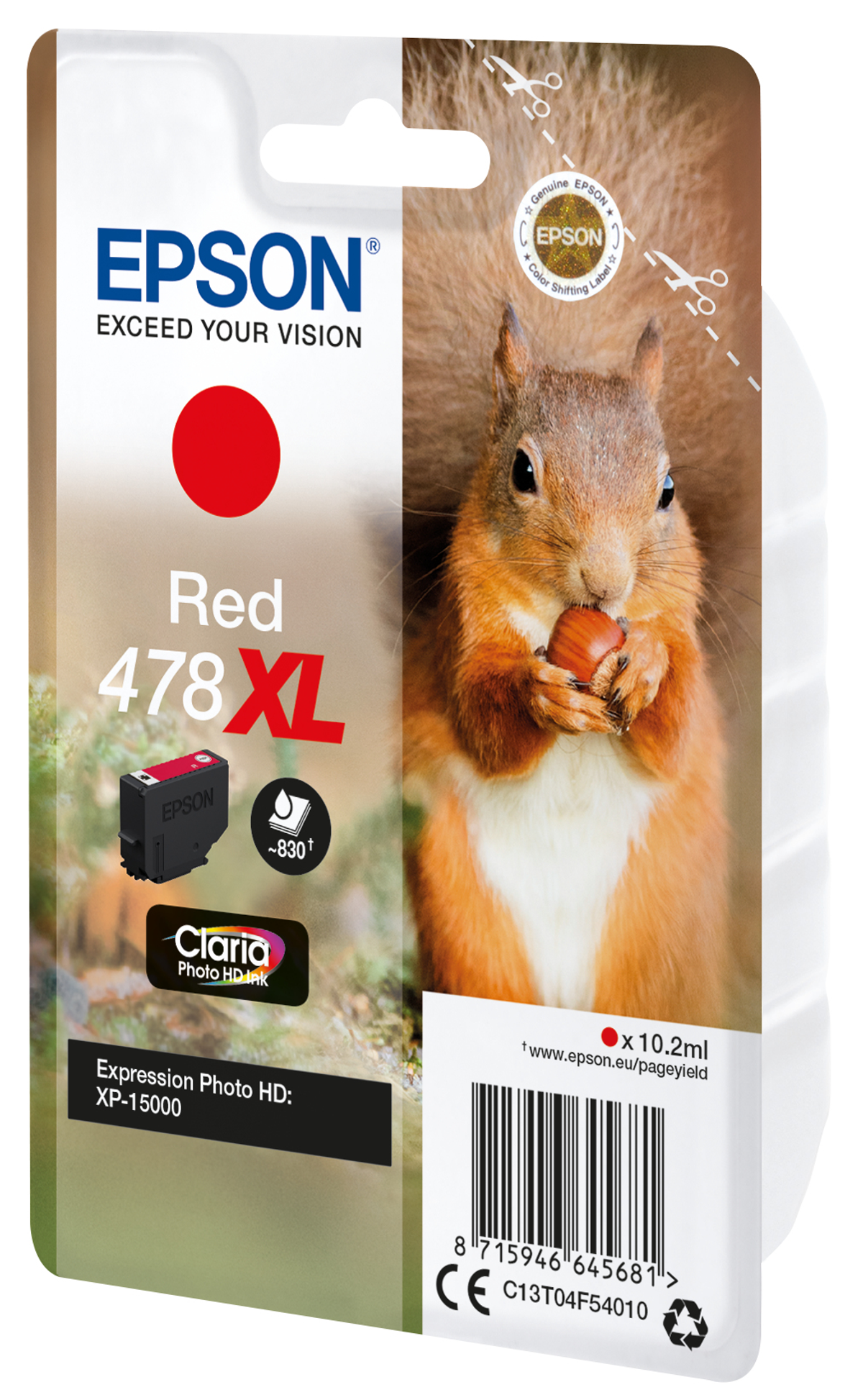 EPSON 478XL Tinte rot (C13T04F54010)