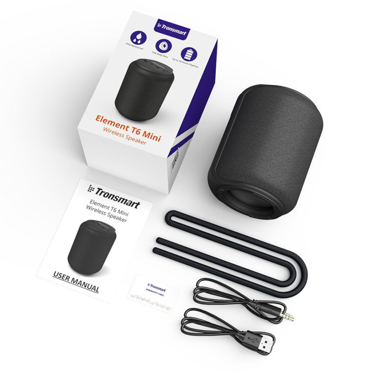 TRONSMART Element T6 Mini Bluetooth Lautsprecher, schwarz