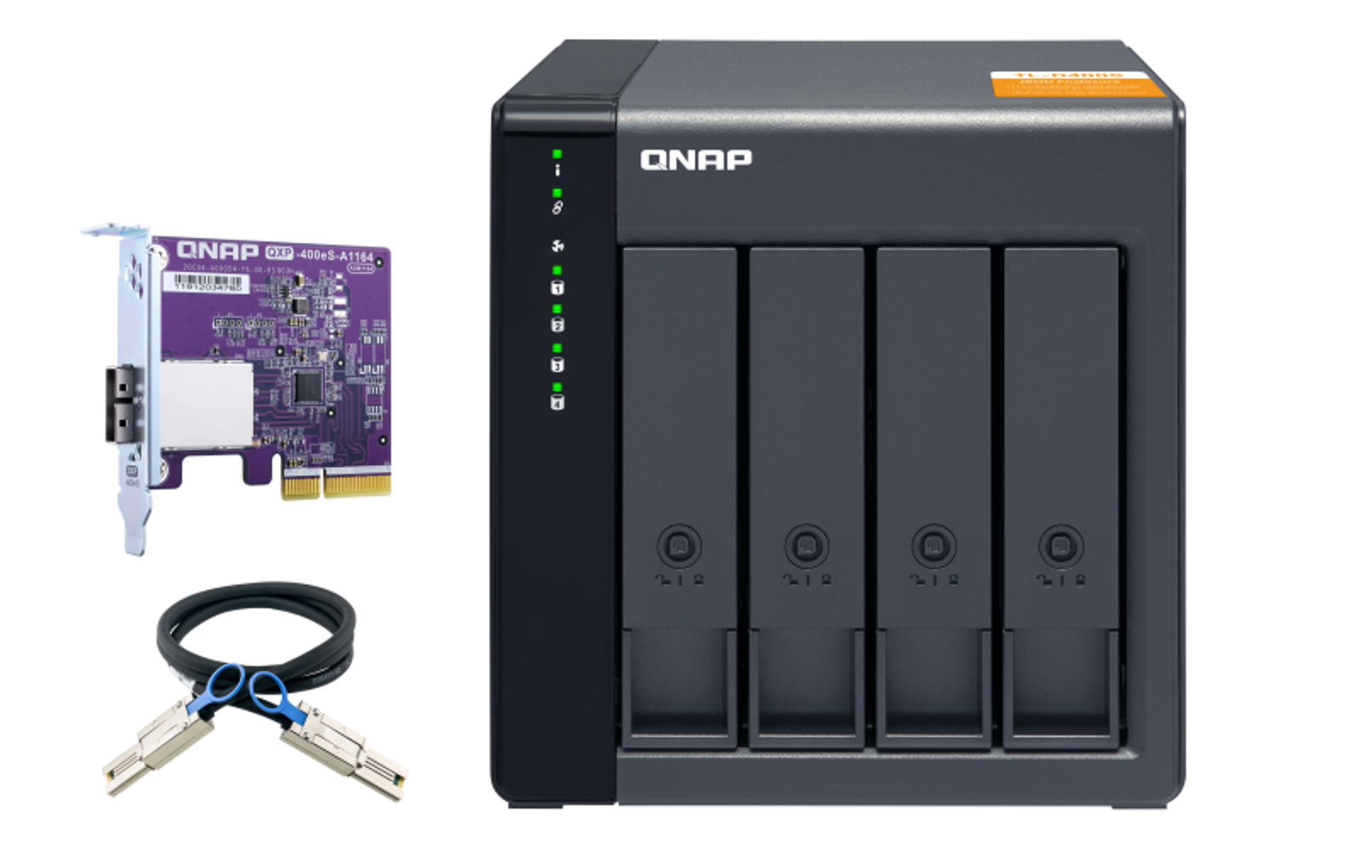 QNAP SYSTEMS Erweiterungseinheit TL-D400S TB 3,5 0 Zoll