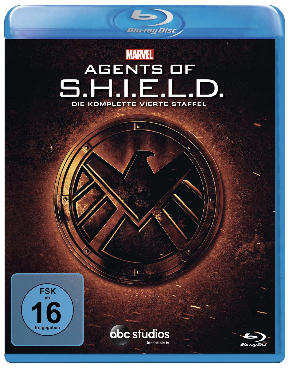 Blu-ray-Hülle. Marvel Agents of S.H.I.E.L.D. Logo in der Mitte.