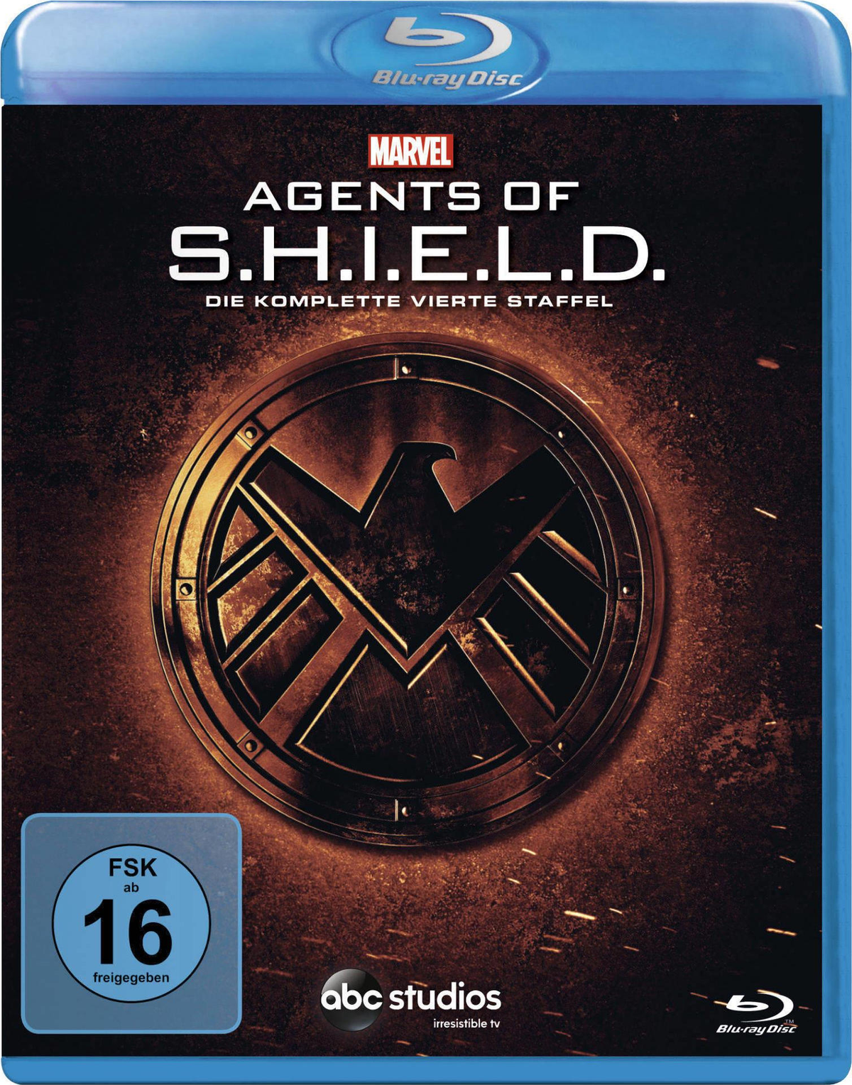 Blu-ray-Hülle. Marvel Agents of S.H.I.E.L.D. Logo in der Mitte.
