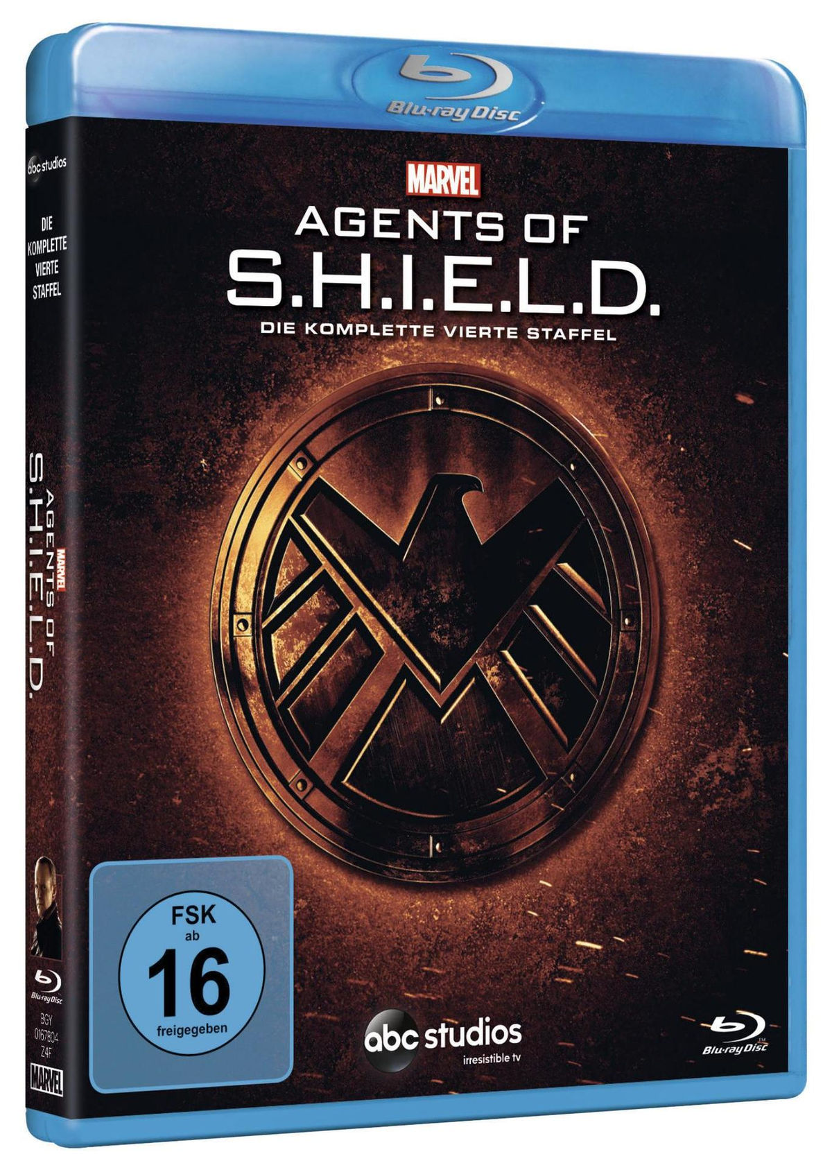 Blu-ray-Hülle. Marvel Agents of S.H.I.E.L.D. Logo in der Mitte.