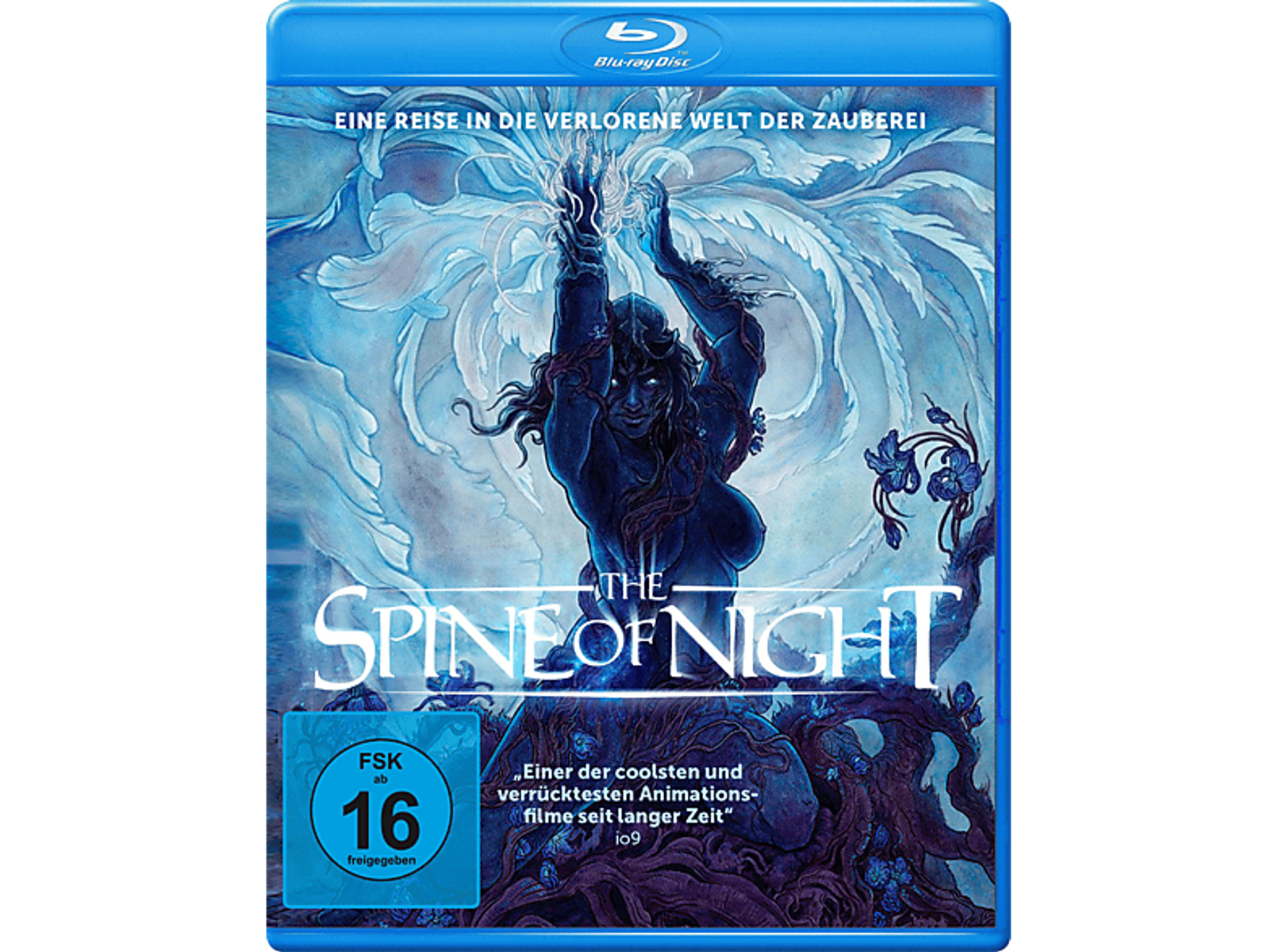 Copertina Blu-ray: Figura scura con braccia alzate su sfondo blu-bianco.