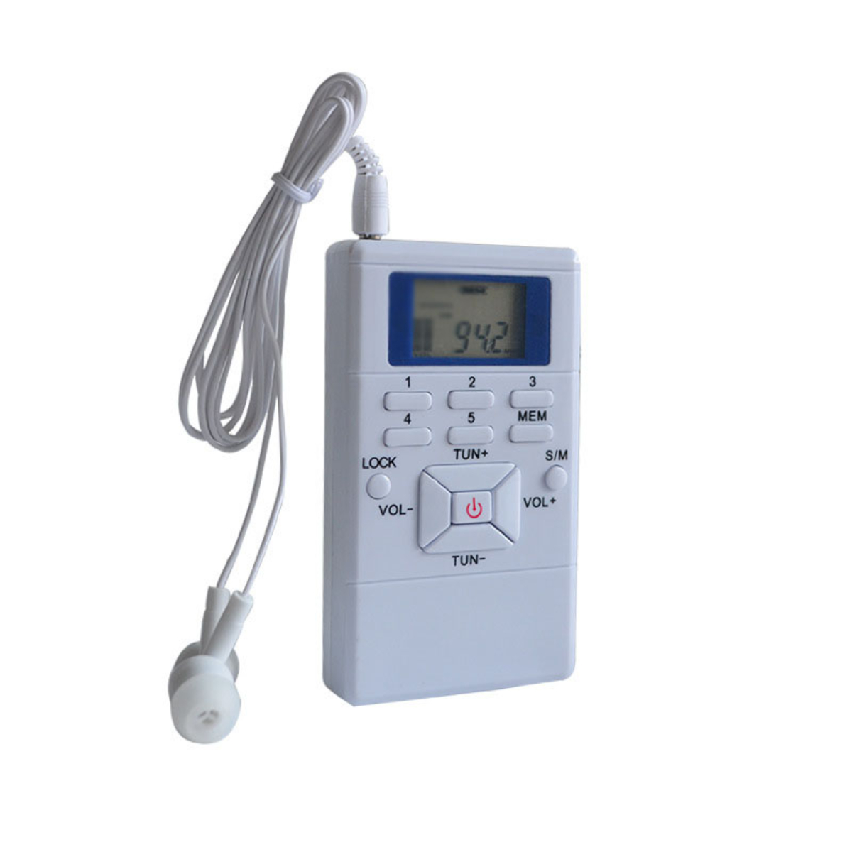 ENBAOXIN Stereo-Radio - Festfrequenz-Empfänger, Stabiles Klare Weiß Radio, FM, Signal, FM, Klangqualität