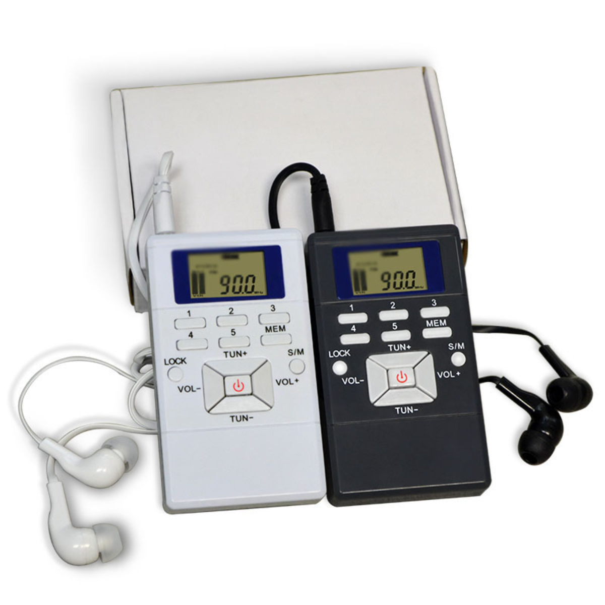 ENBAOXIN Stereo-Radio - Festfrequenz-Empfänger, Stabiles Klare Weiß Radio, FM, Signal, FM, Klangqualität