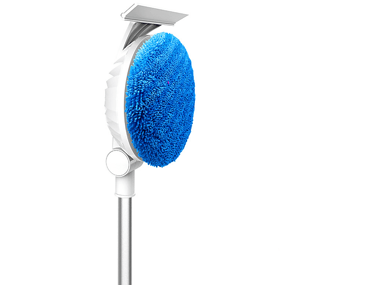 SYNTEK Elektrische Wischmaschine Teleskopstange Schrubben und Schaben in Einem Arbeitsgang Reinigung Wischmop Blau