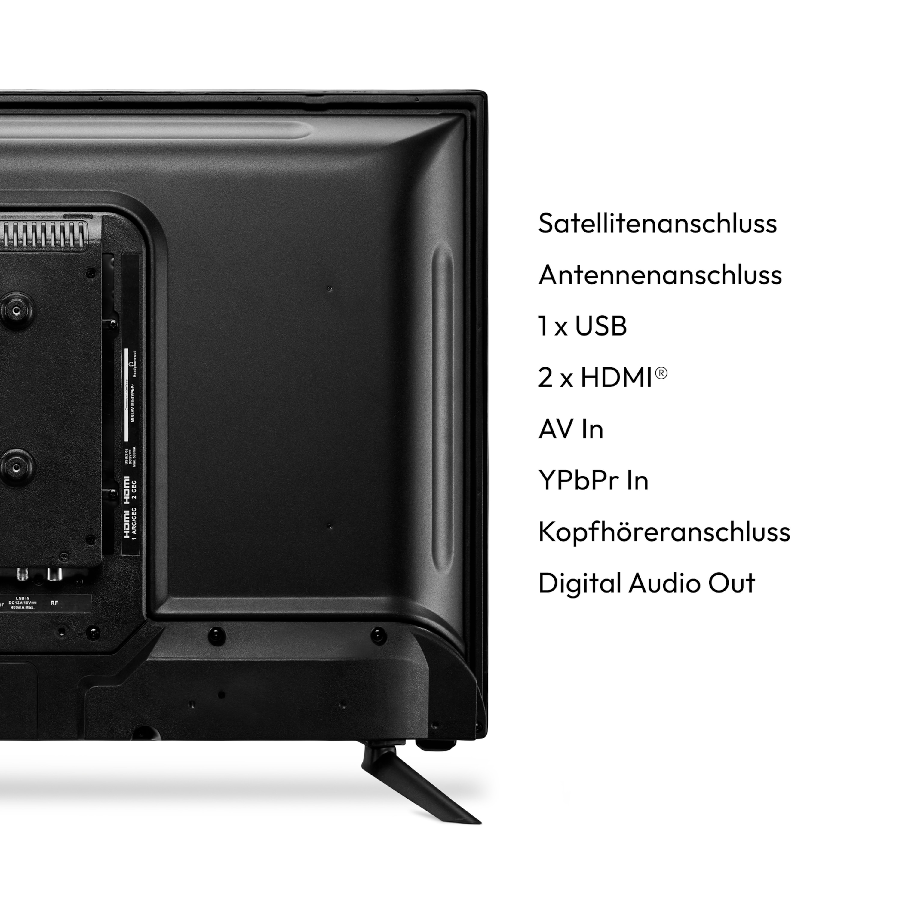 E13226 Mediaplayer, TV, (Flat, HD LIFE® LCD-Display, 31,5 32“ Triple HD HD) Zoll CI+ integrierter Tuner, / 80 Fernseher cm, MEDION