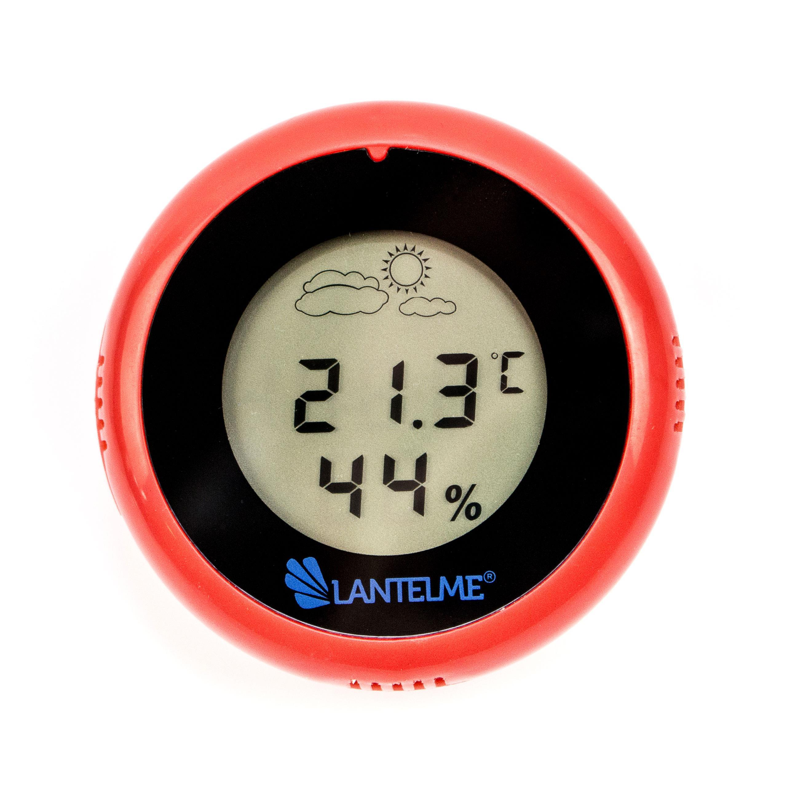 Hygrometer / LANTELME / Wetterstation Thermometer Stück Barometer 1 Rot