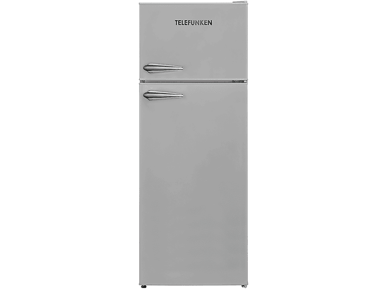 TELEFUNKEN KTFK212EG3 Kühlgefrierkombination (E, 1450 mm hoch, Grau)