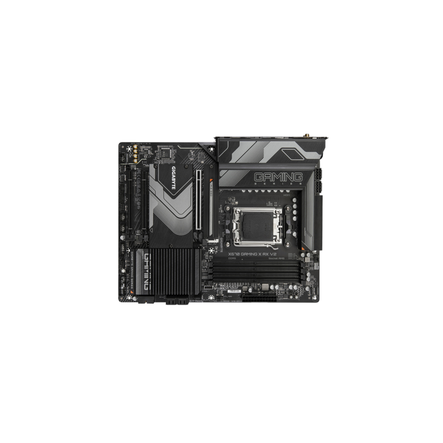 GIGABYTE GA-X670 GAMING X (D) (AM5) AX V2 Mainboards schwarz